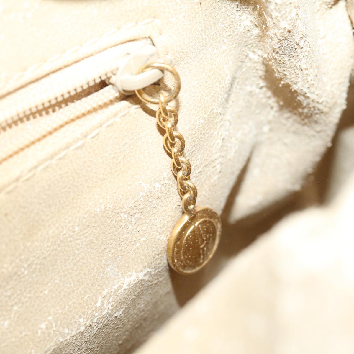 GUCCI Bamboo Hand Bag cotton Beige 00117321638  31581