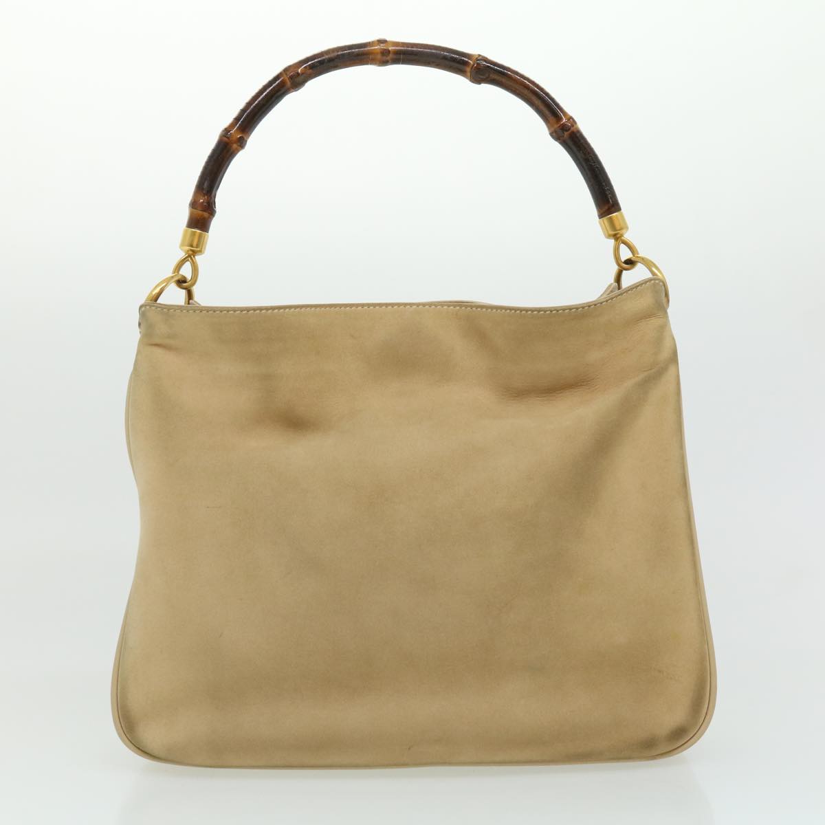 GUCCI Bamboo Hand Bag cotton Beige 00117321638  31581