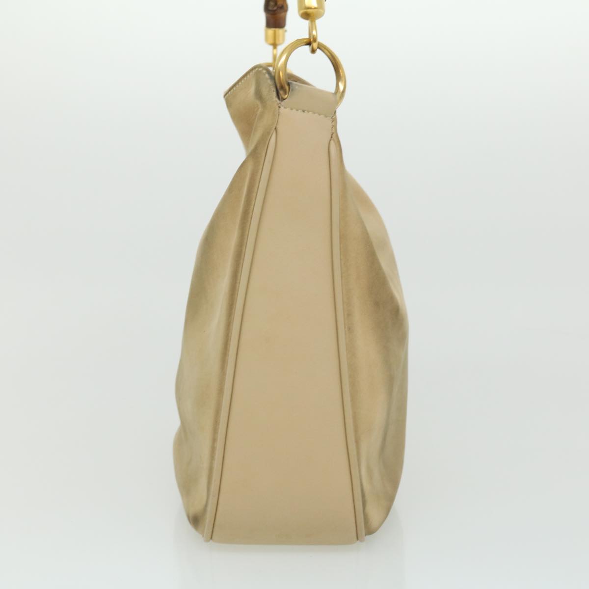GUCCI Bamboo Hand Bag cotton Beige 00117321638  31581
