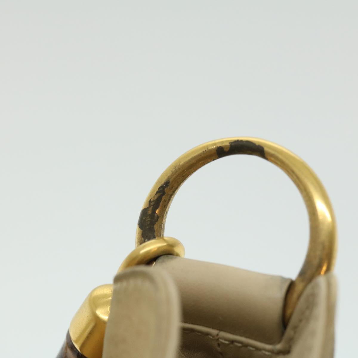 GUCCI Bamboo Hand Bag cotton Beige 00117321638  31581