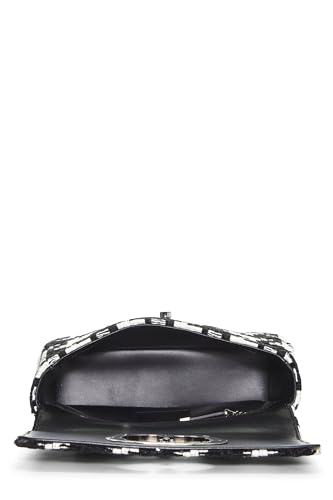 Dior, Multicolor Houndstooth Canvas Caro Bag Small, Black