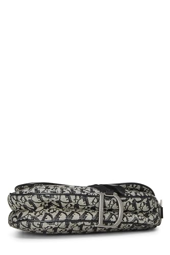 Dior, Black Trotter Canvas Double Saddle Bag, Black