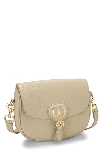 Dior, Beige Calfskin Bobby Flap Medium, Beige