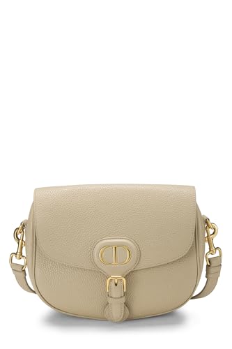 Dior, Beige Calfskin Bobby Flap Medium, Beige