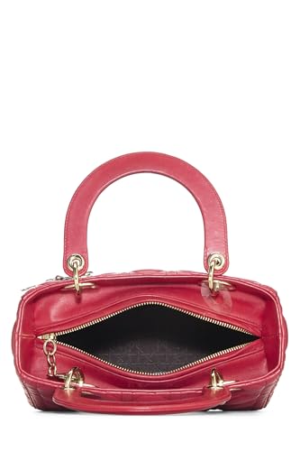 Dior, Red Cannage Quilted Lambskin Lady Dior Medium, Red