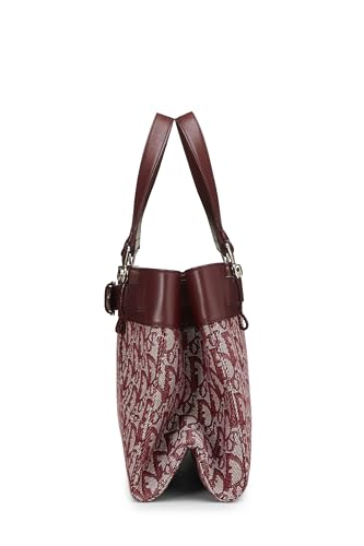 Dior, Burgundy Trotter Canvas Tote, Burgundy
