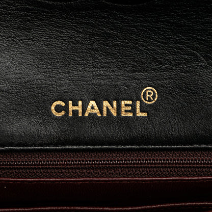 Black Chanel Mini Square Classic Lambskin Flap Crossbody Bag