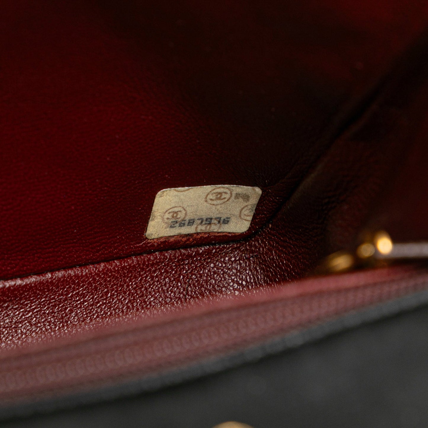Black Chanel Mini Square Classic Lambskin Flap Crossbody Bag