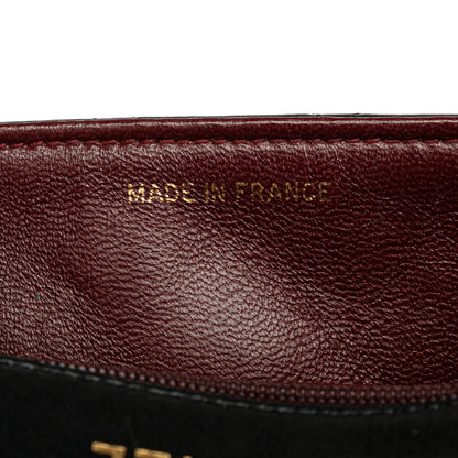 Black Chanel Mini Square Classic Lambskin Flap Crossbody Bag