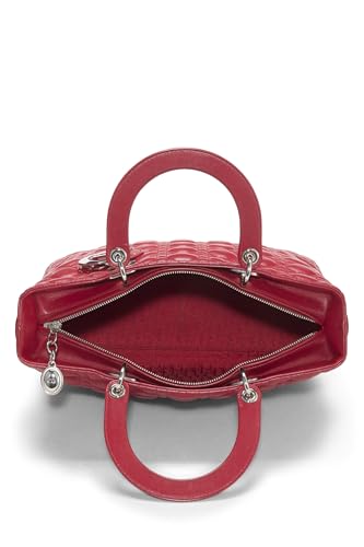 Dior, Red Cannage Quilted Lambskin Lady Dior Large, Red