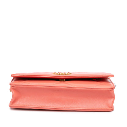 Chanel Sac Quilted Lambskin 19 Wallet on Chain