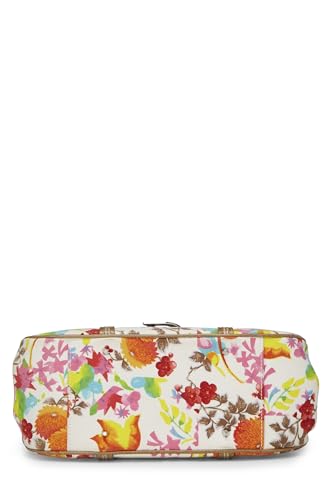 Dior, Multicolor Floral Canvas Handbag, Multi