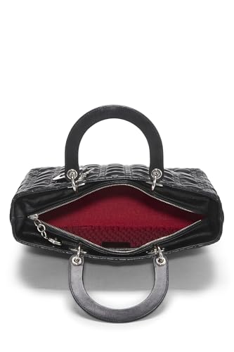 Dior, Black Cannage Quilted Lambskin Lady Dior Large, Black