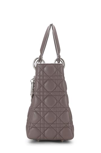 Dior, Purple Cannage Quilted Lambskin Lady Dior Medium, Purple