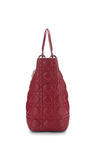Dior, Red Cannage Quilted Lambskin Lady Dior Large, Red