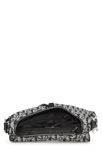 Dior, Black Trotter Canvas Double Saddle Bag, Black