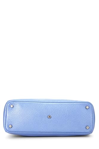 Dior, Blue Metallic Leather Diorissimo Medium, Blue