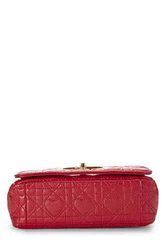 Dior, Red Cannage Calfskin Dioramour Caro Bag Small, Red