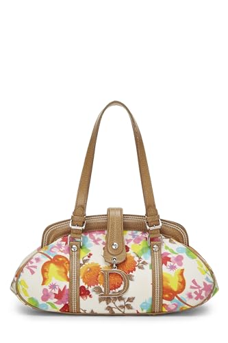 Dior, Multicolor Floral Canvas Handbag, Multi