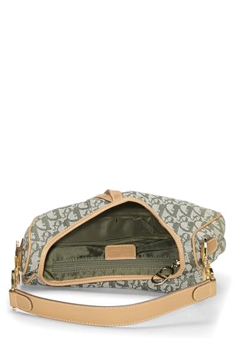 Dior, Green Trotter Canvas Saddle Bag, Green