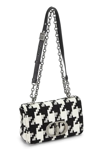 Dior, Multicolor Houndstooth Canvas Caro Bag Small, Black