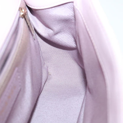 CHANEL Matelasse Turn Lock Chain Shoulder Bag Lamb Skin Pink CC 32151A
