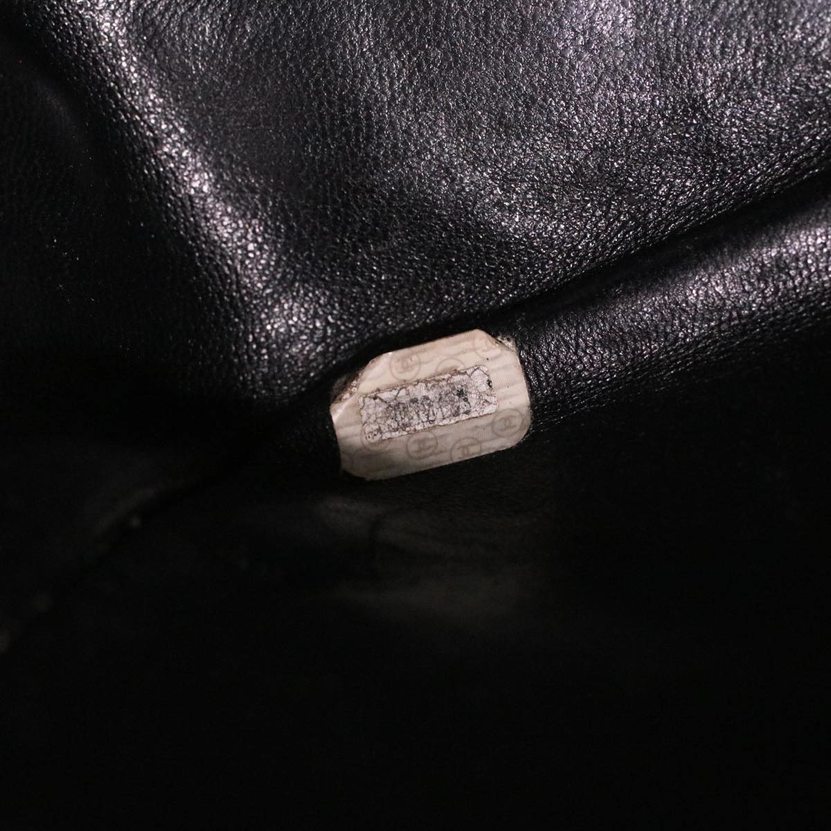 CHANEL Big Matelasse Turn Lock Shoulder Bag Caviar Skin Black CC 32155A