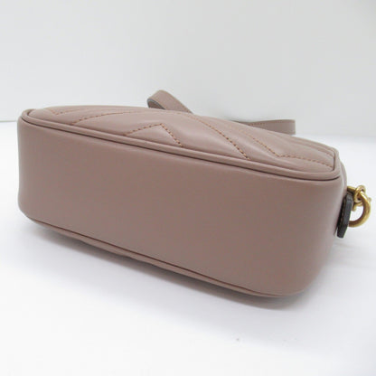 Gucci Chain Shoulder Shoulder Bag Leather  Pink / Beige 448065