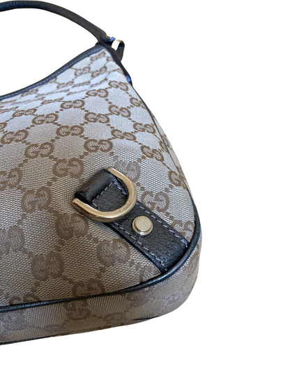 Gucci Abbey Jacquard & Leather Shoulder Bag
