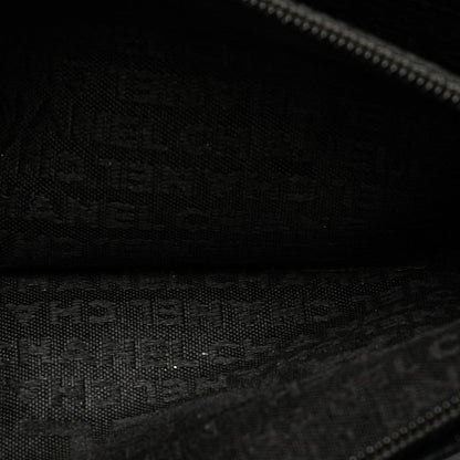 Chanel Matelasse Coco Mark Bifold Wallet Black Lambskin