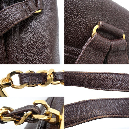 Chanel Caviar Skin Backpack Brown