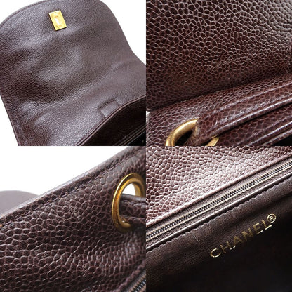 Chanel Caviar Skin Backpack Brown