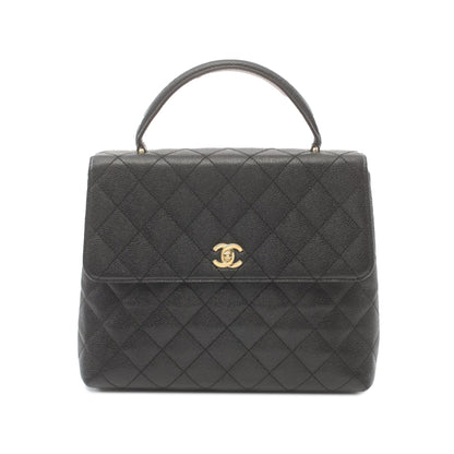 Black Chanel Caviar Kelly Top Handle Bag