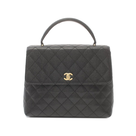 Black Chanel Caviar Kelly Top Handle Bag