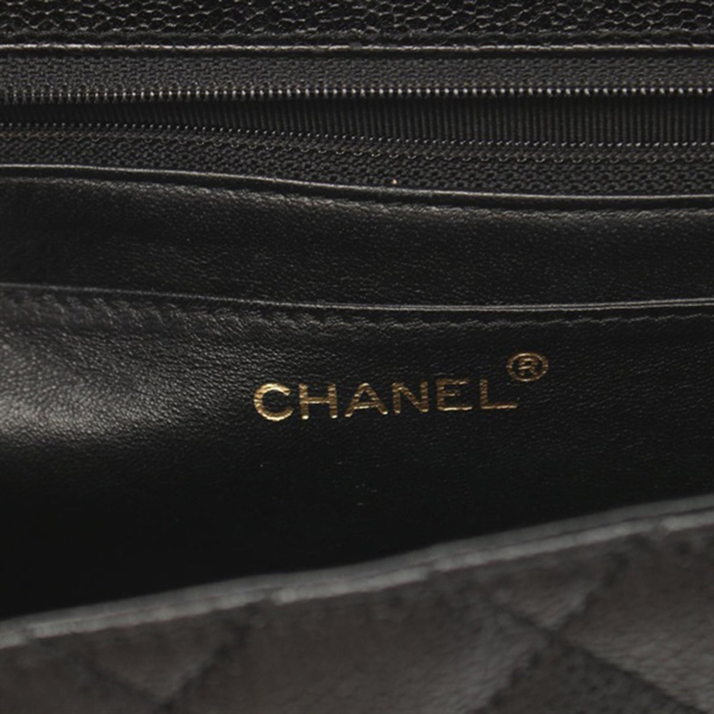 Black Chanel Caviar Kelly Top Handle Bag