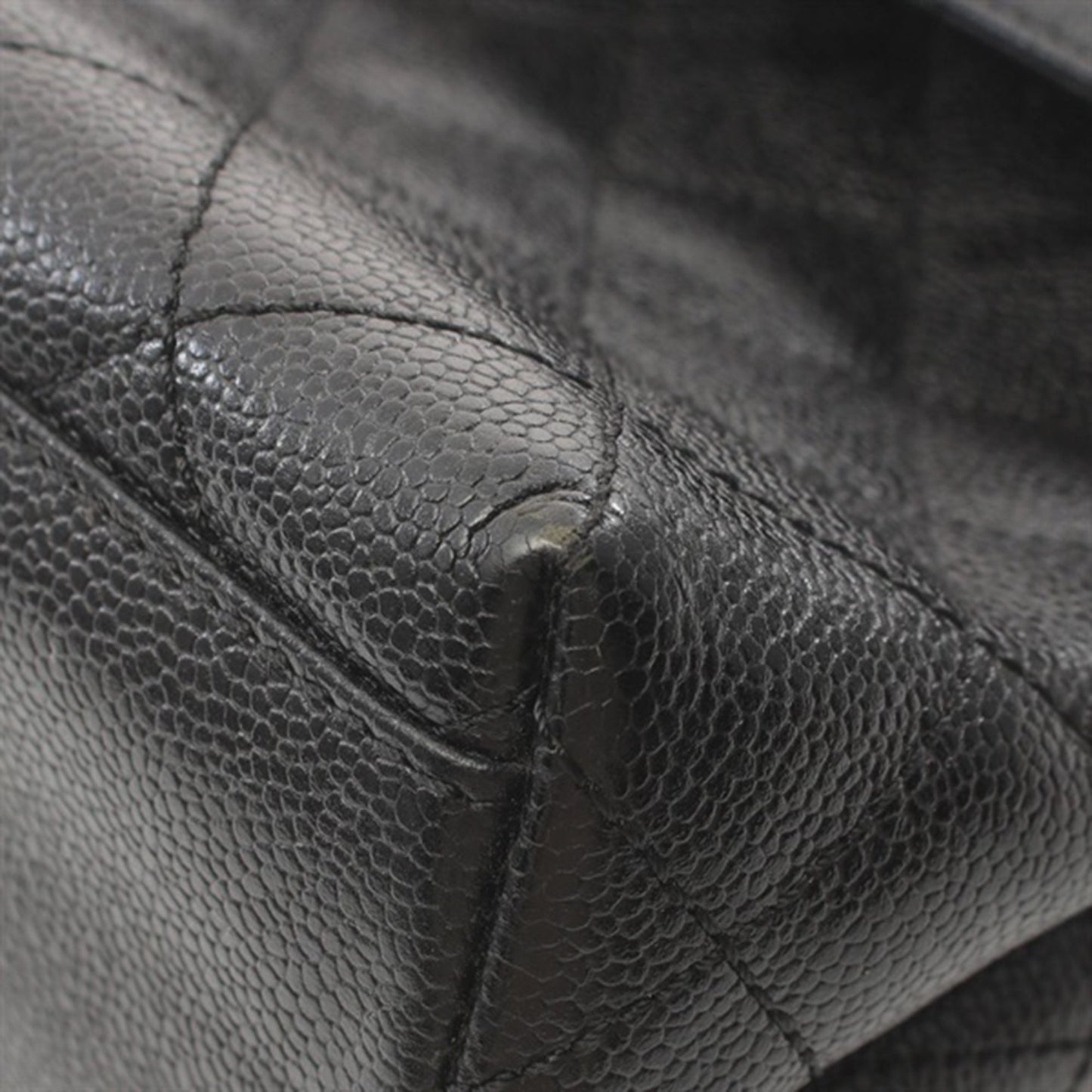 Black Chanel Caviar Kelly Top Handle Bag