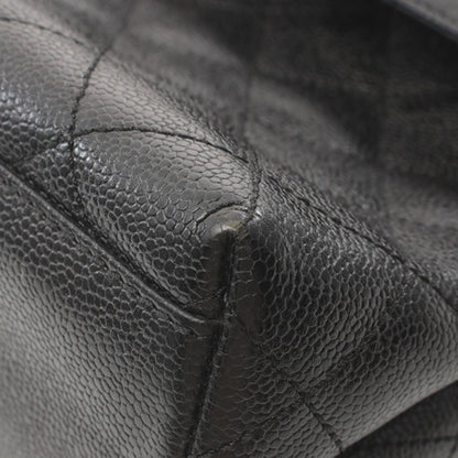 Black Chanel Caviar Kelly Top Handle Bag