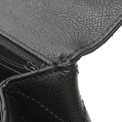 Black Chanel Caviar Kelly Top Handle Bag