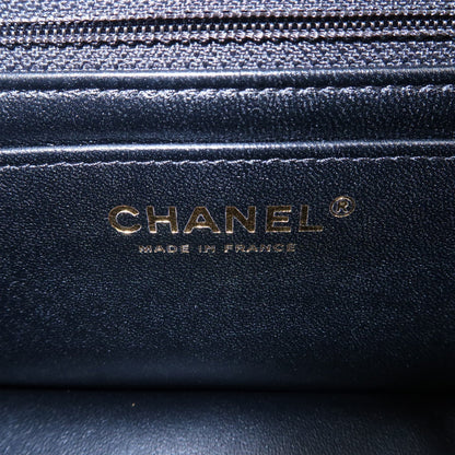 CHANEL Mini Matelasse Lamb Skin Chain Shoulder Bag Black A69900