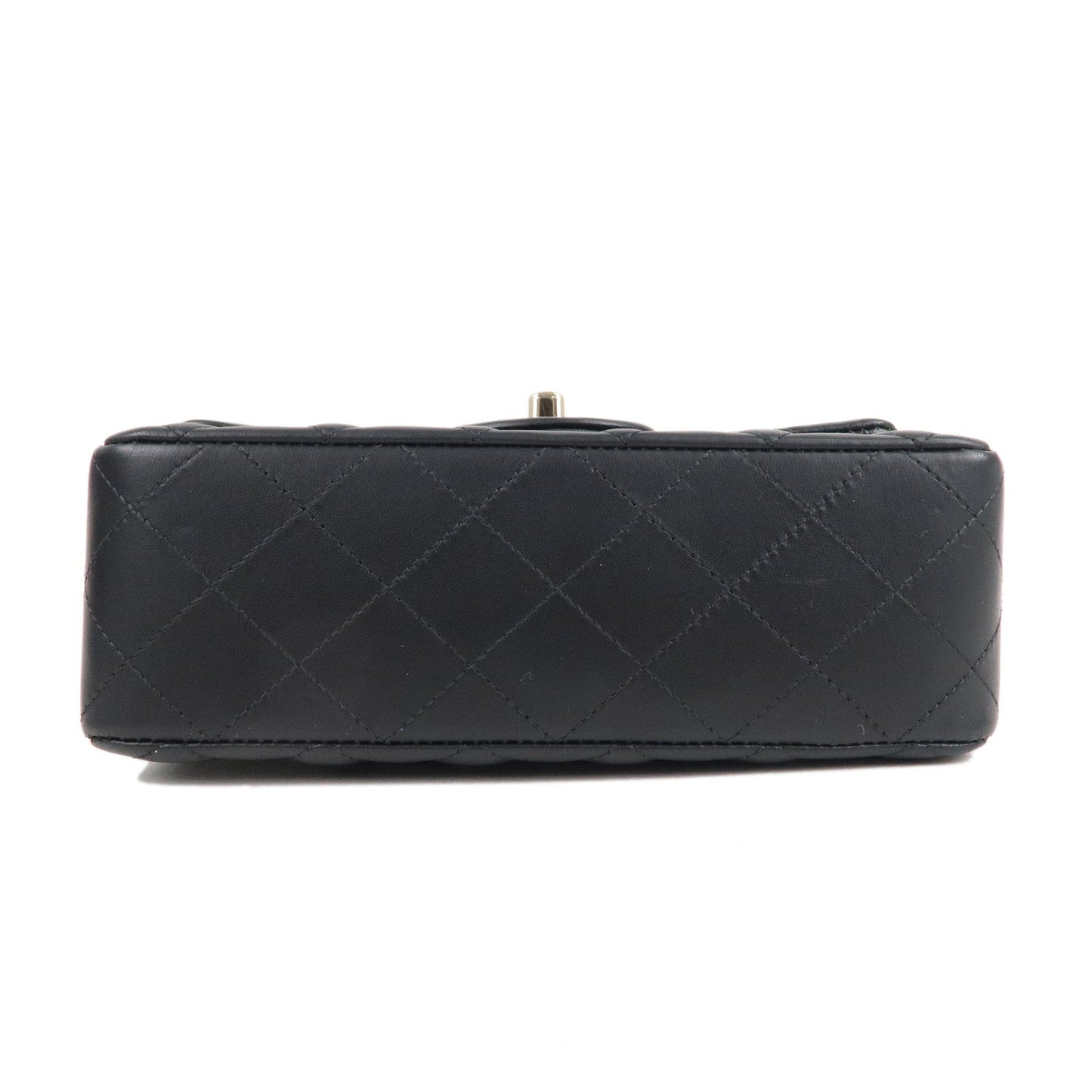CHANEL Mini Matelasse Lamb Skin Chain Shoulder Bag Black A69900