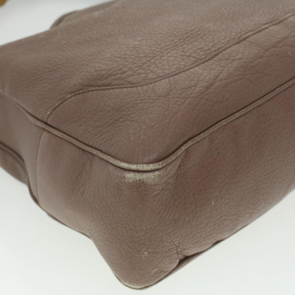 GUCCI Bamboo Hand Bag Leather 2way Pink Brown 282315 Auth 37362