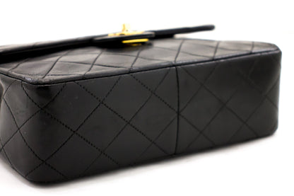 CHANEL Mini Square Small Chain Shoulder Bag Crossbody Black Quilt f77