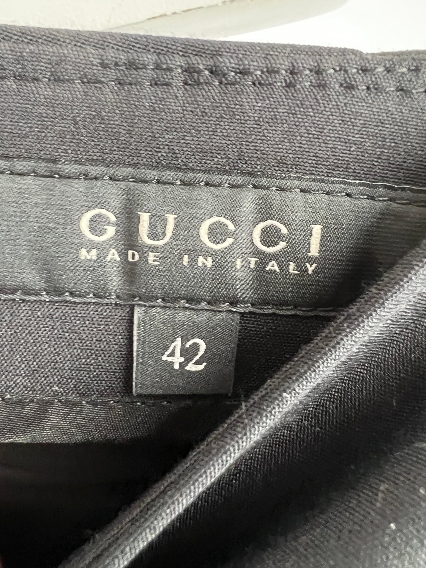 Gucci Black Leggings with Mesh & Ankle Zip Details Size IT 42 (UK 10)
