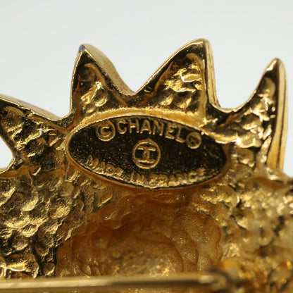 CHANEL Brooch metal Gold CC 38119