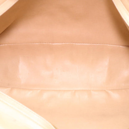 CHANEL Chain Shoulder Bag Lamb Skin Beige CC 38451