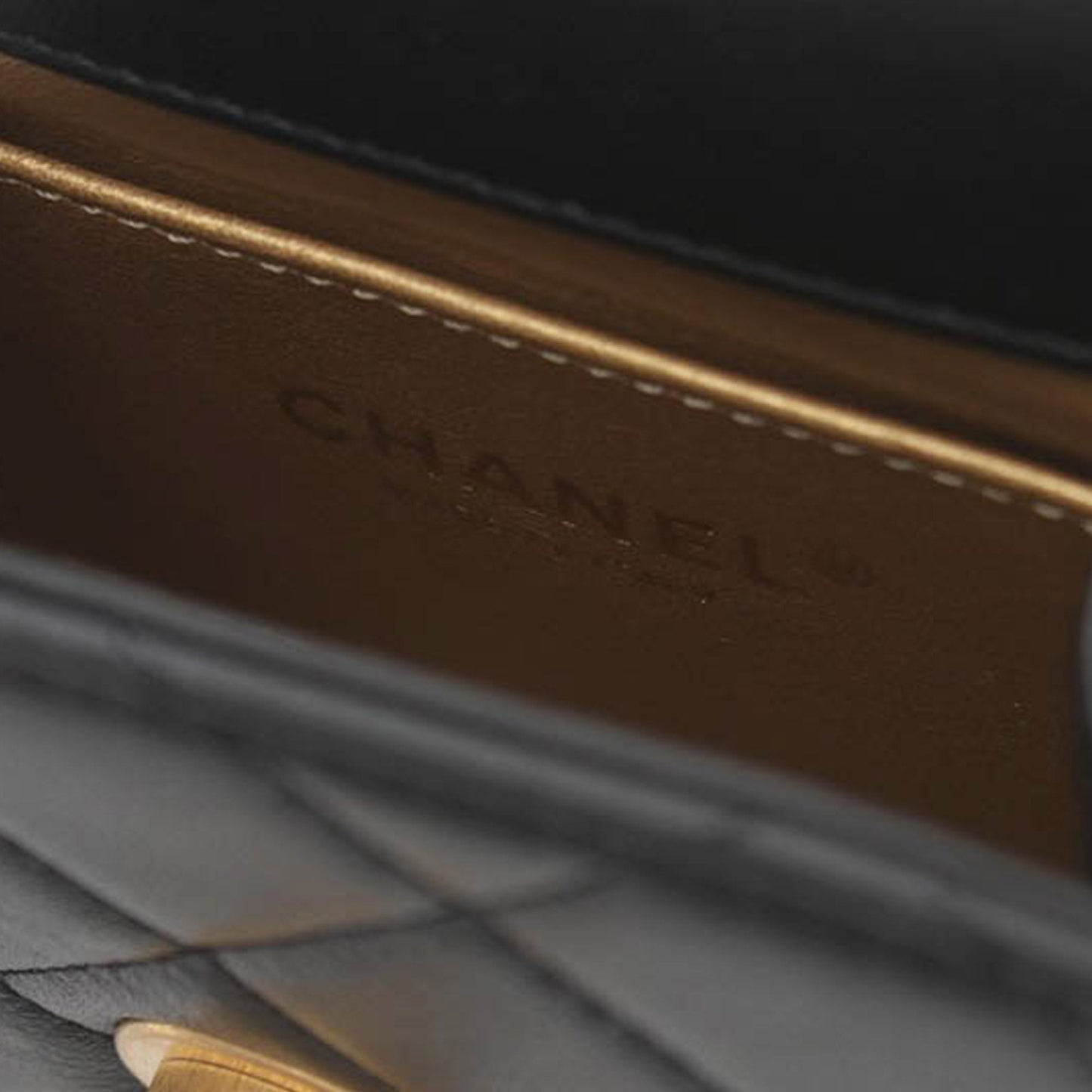 Black Chanel CC Quilted Lambskin Resin and Pearl North South Flap Satchel