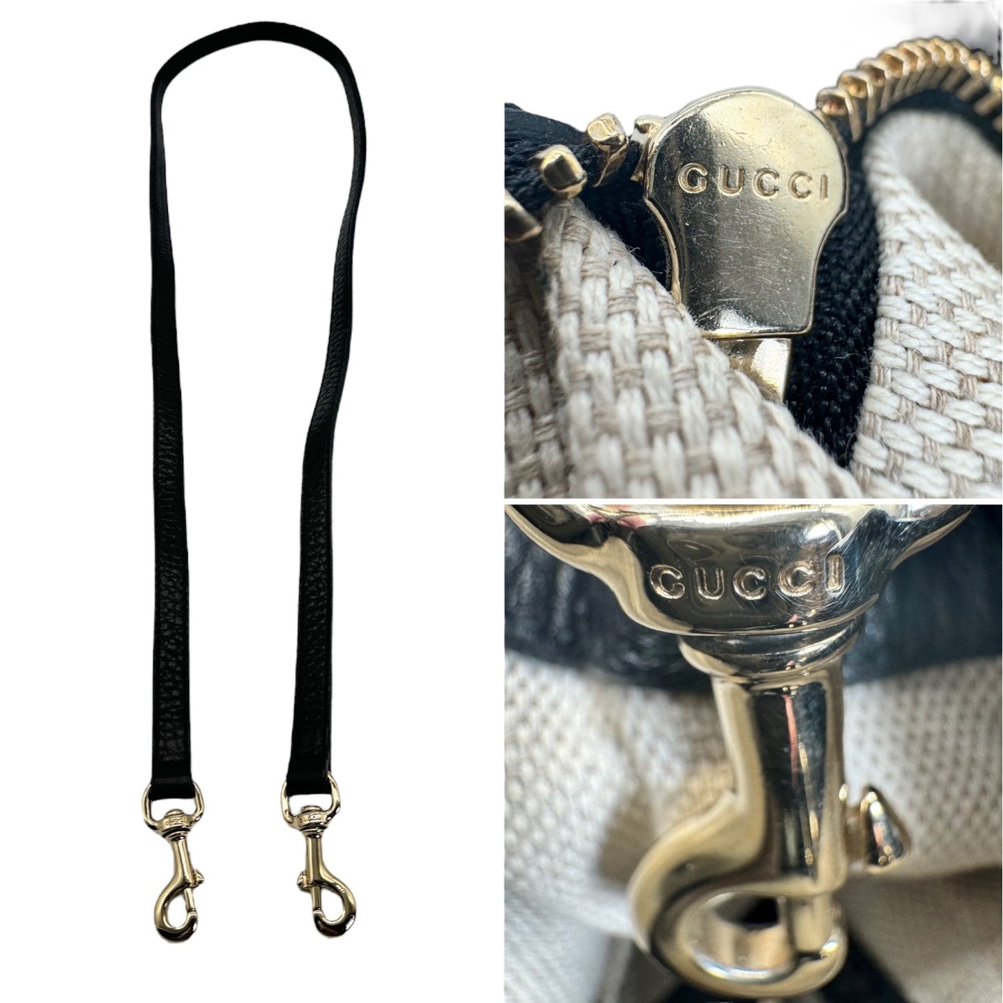 Gucci Black Pebbled Calfskin Small Soho Hobo