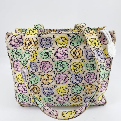 Chanel Vintage Flower CC Loge tote
