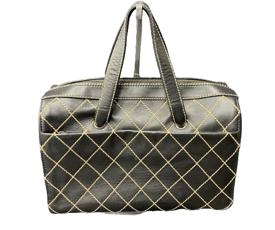 Chanel Wild Stitch Boston Black Tote