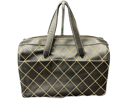 Chanel Wild Stitch Boston Black Tote